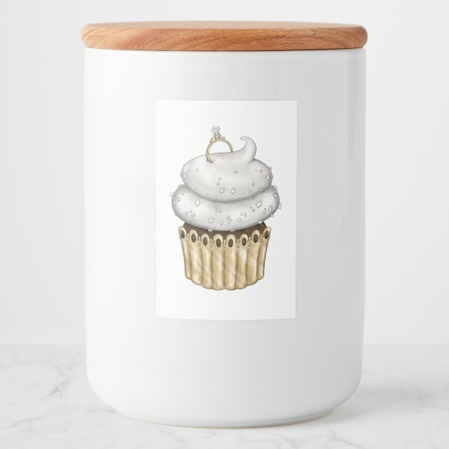 Sweet Engagement Cupcake Food Label (Front)