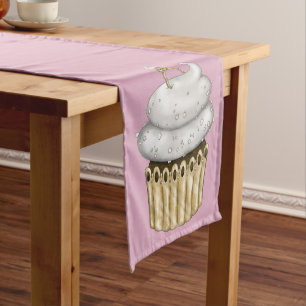 Sweet Engagement Cupcake Medium Table Runner
