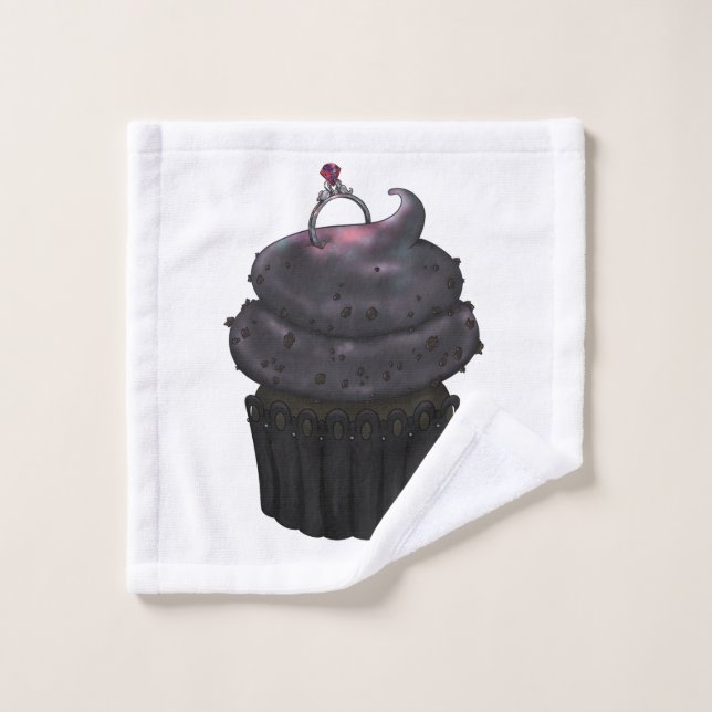 Sweet Engagement Cupcake Wash Cloth (Wash Cloth)