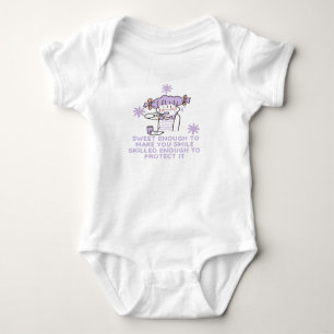  sweet enough to make you smile skilled enough to  baby bodysuit