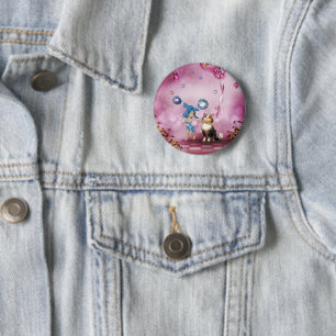 Sweet fairy 6 cm round badge