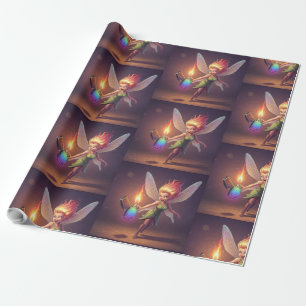 Sweet Fairy Bridal Shower Wrapping Paper
