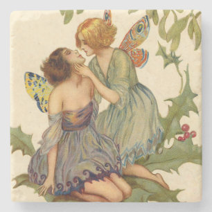 Sweet Fairy Kiss Stone Coaster