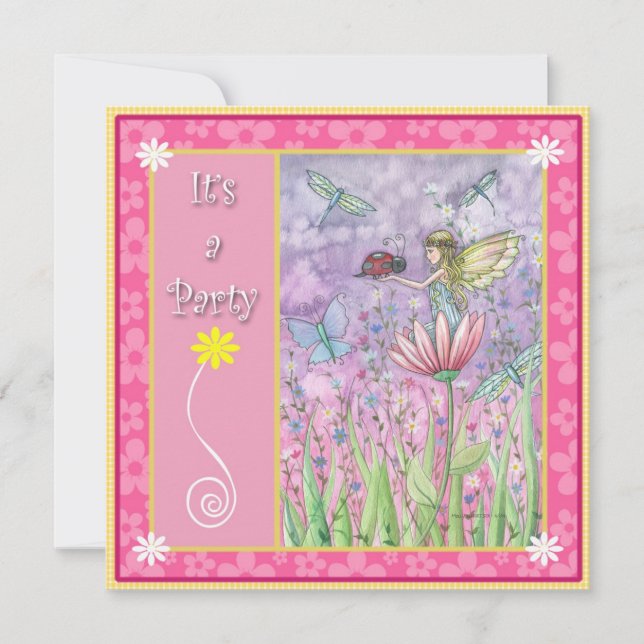 Sweet Fairy Party Invitations (Front)