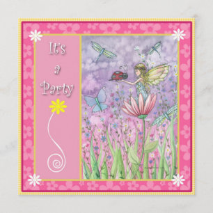 Sweet Fairy Party Invitations by Molly Harrison
