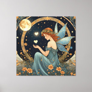 sweet fairy - tarot canvas print