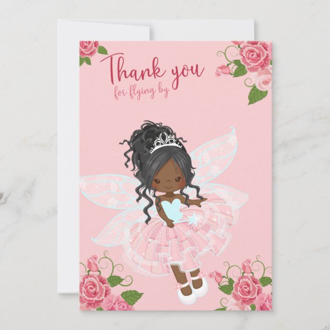 Sweet Fairy Thank You Card (Front)