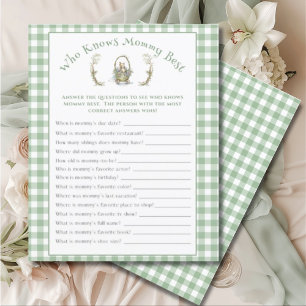 Sweet Fairytale Gingham Baby Shower Game