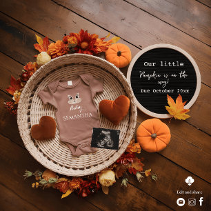 Sweet fall  pregnancy announcement 