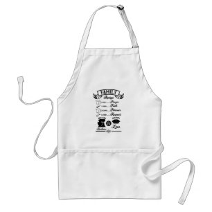 Sweet Family Recipe Ingredients Love Kitchen Standard Apron
