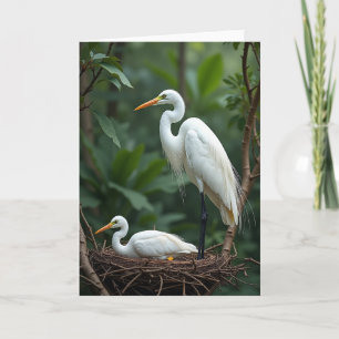 Sweet Fathers Day Bird Portrait Card