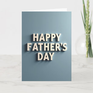 Sweet Fathers Day Block Letter Card