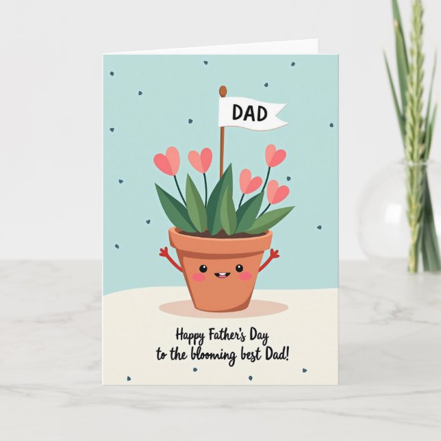 Sweet Fathers Day Blossom Card (Front)