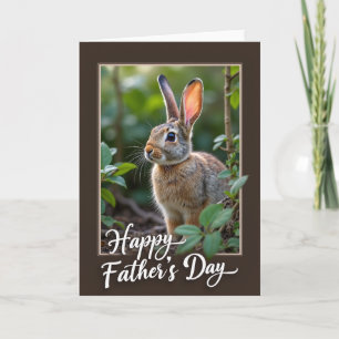 Sweet Fathers Day Bunny Card