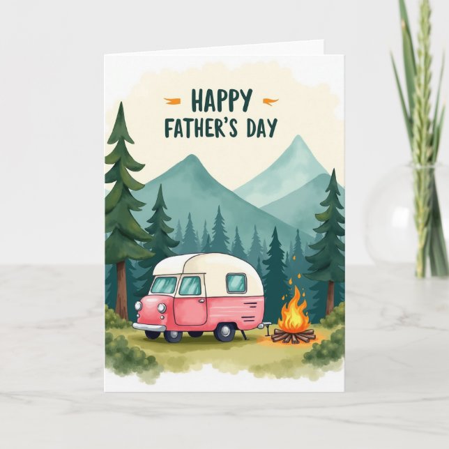 Sweet Fathers Day Campervan Card (Front)