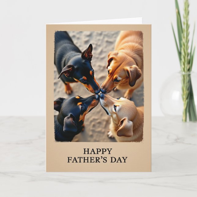 Sweet Fathers Day Circle Card (Front)
