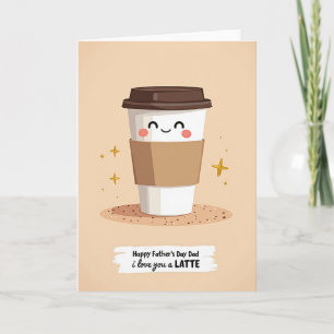 Sweet Fathers Day Coffee Cup Card