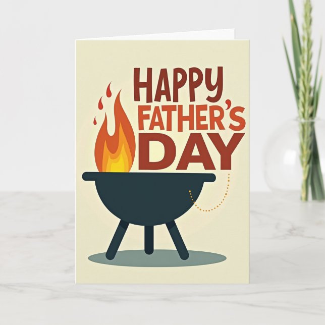 Sweet Fathers Day Flame Card (Front)