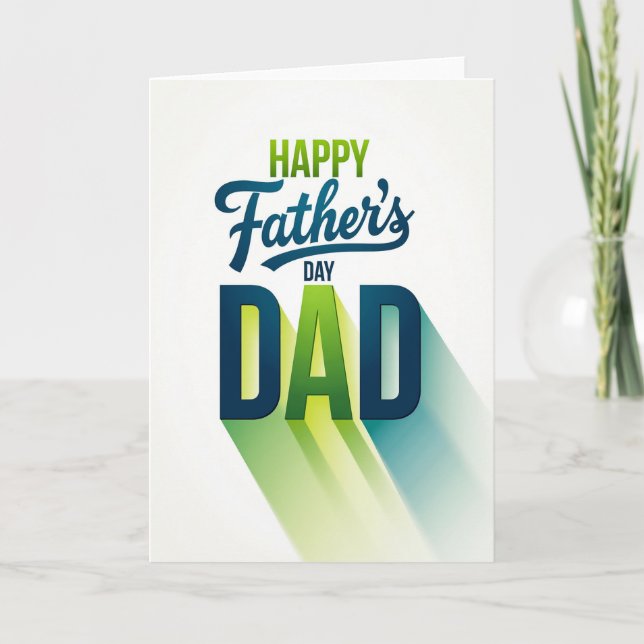 Sweet Fathers Day Gradient Card (Front)