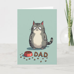 Sweet Fathers Day Kitty Treat Card