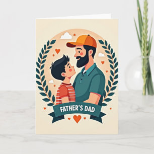 Sweet Fathers Day Laurel Card