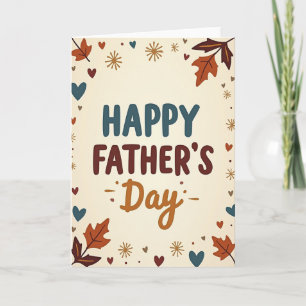Sweet Fathers Day Leaves Card