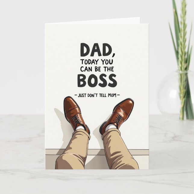 Sweet Fathers Day Legs View Card (Front)