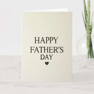 Sweet Fathers Day Letterpress Card