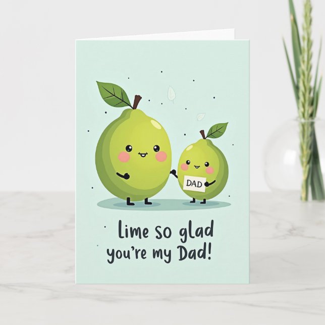 Sweet Fathers Day Lime Card (Front)