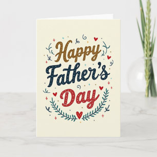 Sweet Fathers Day Oval Graphic Card