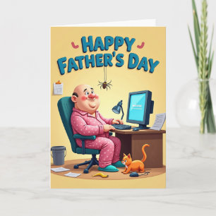 Sweet Fathers Day Pajama Card