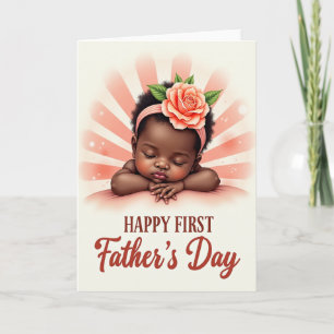 Sweet Fathers Day Peach Ray Card
