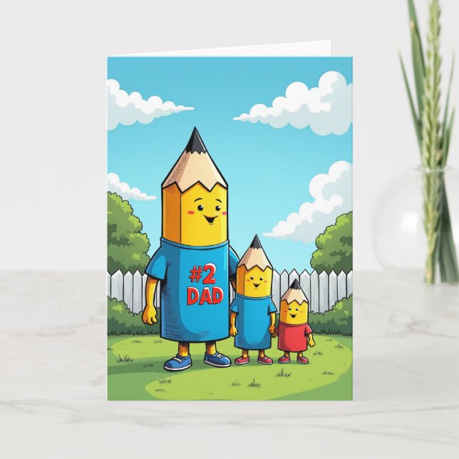 Sweet Fathers Day Pencil Card (Front)