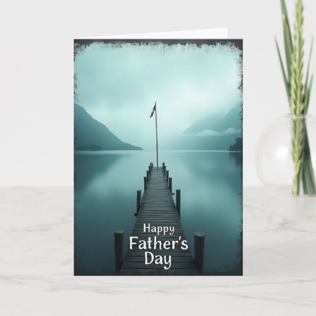 Sweet Fathers Day Pier View Card (Front)