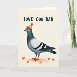 Sweet Fathers Day Pigeon Card