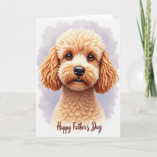 Sweet Fathers Day Puppy Portrait Card