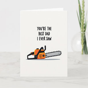 Sweet Fathers Day Saw Tool Card