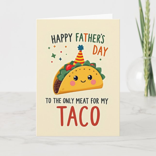 Sweet Fathers Day Taco Card (Front)