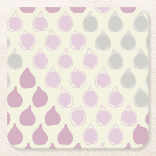 Sweet Fig Harvest Square Paper Coaster