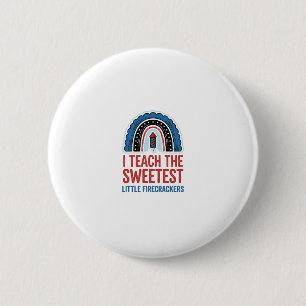 Sweet Firecracker Teacher Vintage Vector Shirt_1 6 Cm Round Badge