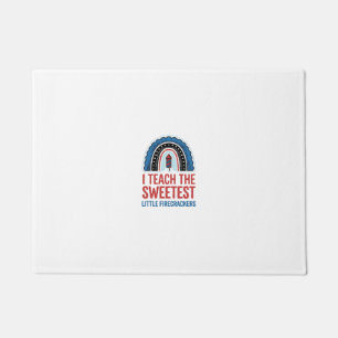 Sweet Firecracker Teacher Vintage Vector Shirt_1 Doormat