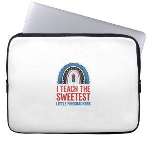 Sweet Firecracker Teacher Vintage Vector Shirt_1 Laptop Sleeve
