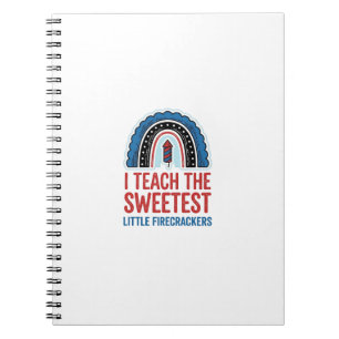 Sweet Firecracker Teacher Vintage Vector Shirt_1 Notebook