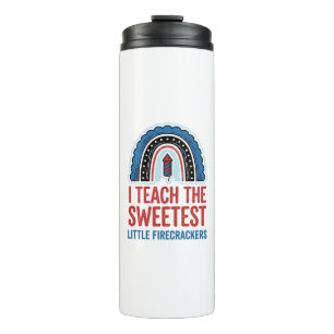 Sweet Firecracker Teacher Vintage Vector Shirt_1 Thermal Tumbler