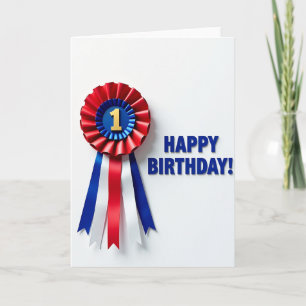 Sweet First Birthday Award Card
