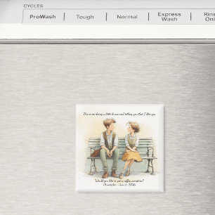 Sweet First Date Coffee Confession Magnet