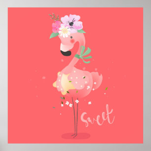 Sweet Flamingo Print