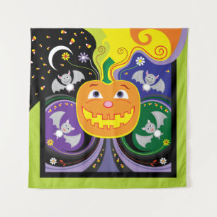 Sweet Flights and Moonlit Nights Tapestry