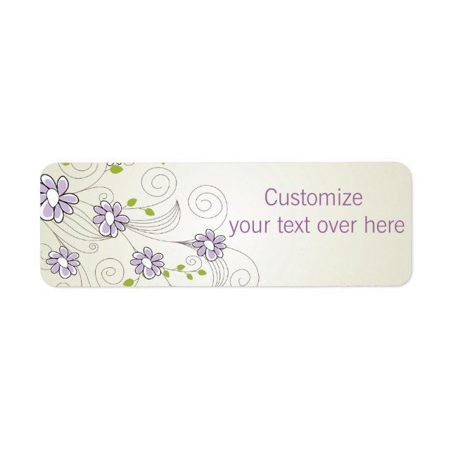 Sweet Floral  Address Labels (Front)
