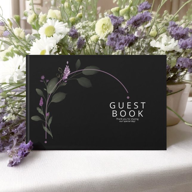 Sweet Floral Arch Wedding Lilac ID998 Guest Book (Creator Uploaded)